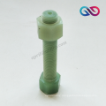 FRP bolt and nut threaded with hex nut